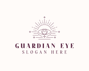 Boho Eye Celestial logo design