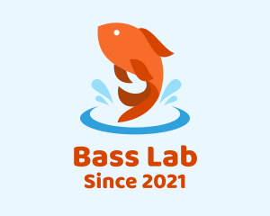 Goldfish Water Pond logo design