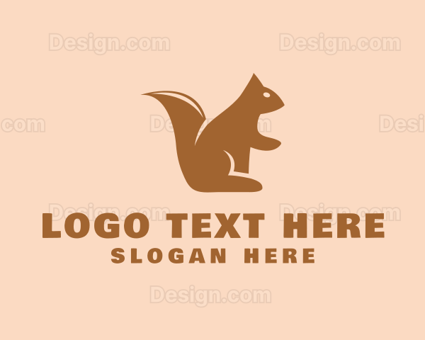 Wild Squirrel Animal Logo