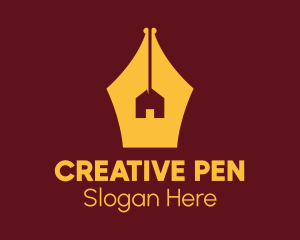 Golden Pen House logo design