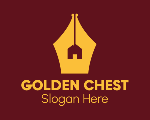 Golden Pen House logo design