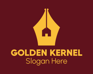 Golden Pen House logo design