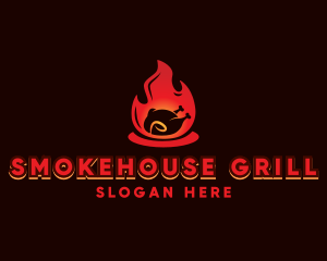 Flame Roast Chicken BBQ logo