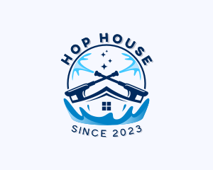 House Cleaning Pressure Washer logo design