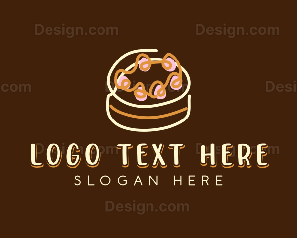 Sweet Cake Dessert Logo