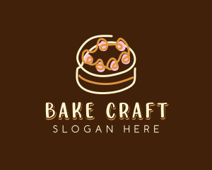 Sweet Cake Dessert  logo design