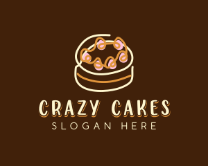 Sweet Cake Dessert  logo design