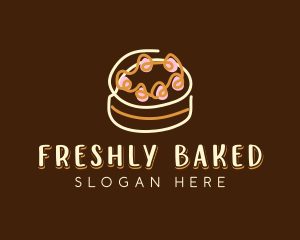 Sweet Cake Dessert  logo design