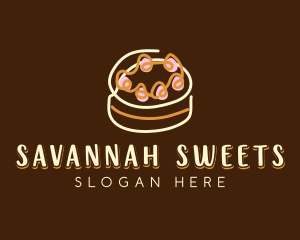 Sweet Cake Dessert  logo design