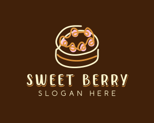 Sweet Cake Dessert  logo design