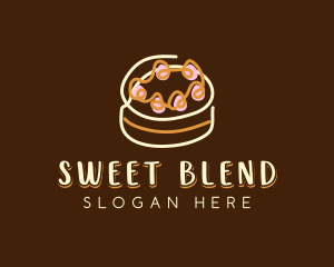 Sweet Cake Dessert  logo design