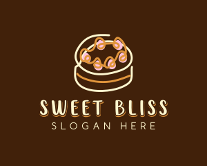 Sweet Cake Dessert  logo design