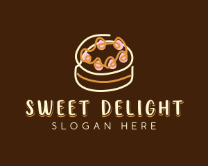 Sweet Cake Dessert  logo design