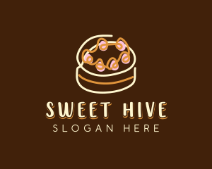 Sweet Cake Dessert  logo design