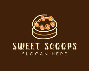 Sweet Cake Dessert  logo design