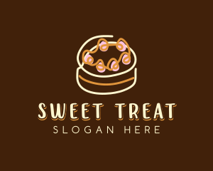 Sweet Cake Dessert  logo design