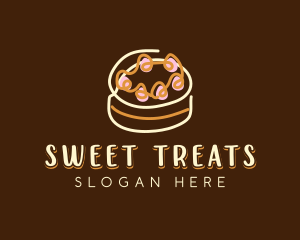 Sweet Cake Dessert  logo design