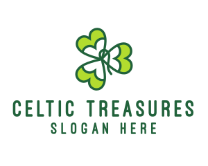 Irish Shamrock Leaf logo