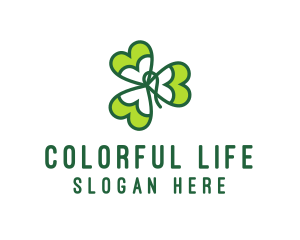 Irish Shamrock Leaf logo design