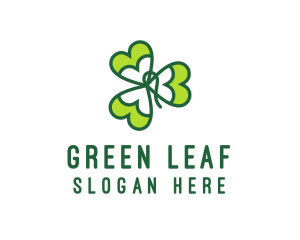 Irish Shamrock Leaf logo design