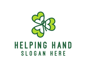 Irish Shamrock Leaf logo design