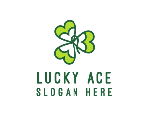 Irish Shamrock Leaf logo design