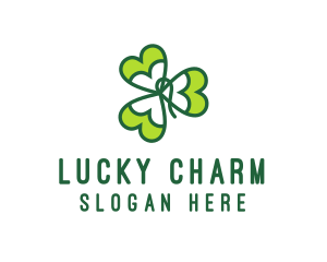 Irish Shamrock Leaf logo