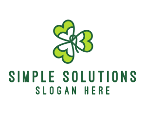 Irish Shamrock Leaf logo design