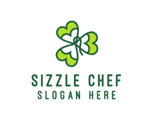 Irish Shamrock Leaf logo design