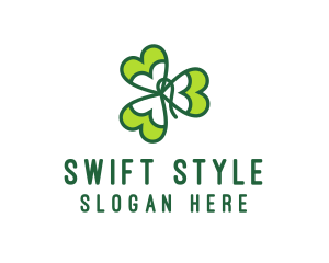 Irish Shamrock Leaf logo design