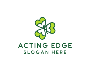 Irish Shamrock Leaf logo design