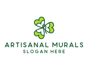 Irish Shamrock Leaf logo design