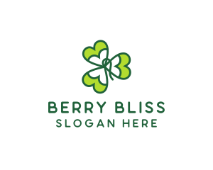 Irish Shamrock Leaf logo design