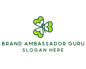 Irish Shamrock Leaf logo design