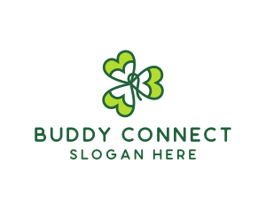 Irish Shamrock Leaf logo design