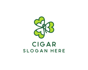 Irish Shamrock Leaf logo design