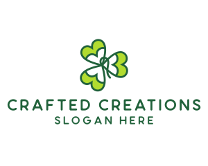 Irish Shamrock Leaf logo design