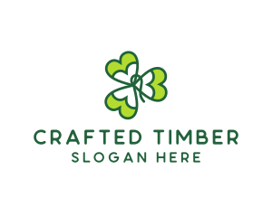 Irish Shamrock Leaf logo design