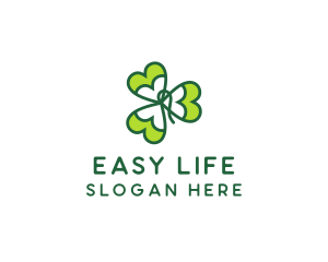 Irish Shamrock Leaf logo design