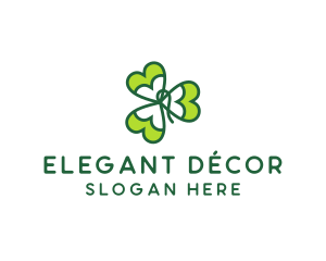 Irish Shamrock Leaf logo design