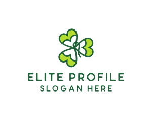 Irish Shamrock Leaf logo design