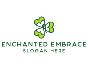 Irish Shamrock Leaf logo design