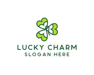 Irish Shamrock Leaf logo design