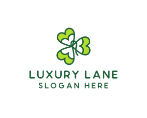 Irish Shamrock Leaf logo design