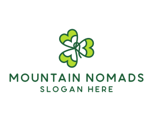 Irish Shamrock Leaf logo design