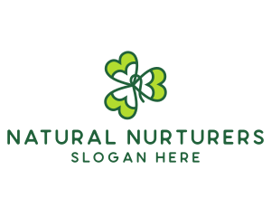 Irish Shamrock Leaf logo design