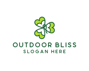 Irish Shamrock Leaf logo design