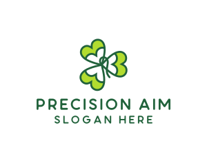 Irish Shamrock Leaf logo design