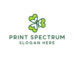 Irish Shamrock Leaf logo design