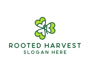 Irish Shamrock Leaf logo design